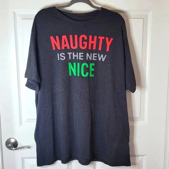 Holiday Time Other - HOLIDAY TIME "Naughty is the New Nice" Holiday Men's T-shirt